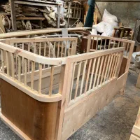 تخت کودک کشویی چوبی برای نوزاد تمام چوب|تخت و صندلی بچه|بندرعباس, |دیوار