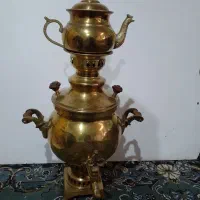 سماورذغالی و قوری کاسه