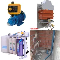 نصب سرویس تصفیه آب پمپ آب آبگرمکن شیرآلات.لوله کشی