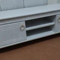 زیر تلویزیونی جنس وکیوم و اینه شمعدان نو نو