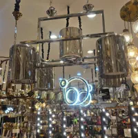 لوستر پنج شعله آبکاری برند شرکتی باضمانت آبکاری