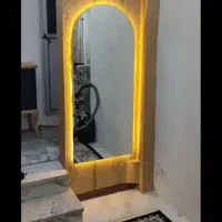آینه با رنگ آبی آسمانی  همراه با نصب رایگان|آینه|بروجرد, |دیوار