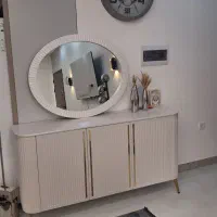 میز کنسول شرکتی همراه آینه / نو نو