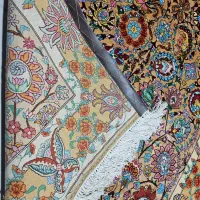 قالیچه دست بافت تمام ابریشم رج ۶۰|فرش|تهران, جنت‌آباد مرکزی|دیوار