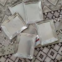 زیراستکان بشقابی قدیمی استیل