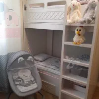 تخت دو طبقه کودک با خوشخواب (۲قلو)