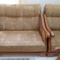 مبل دسته چوبی ۶ نفره