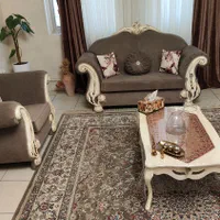 مبلمان کاملا در حد نو+میز وسط و عسلی+میز غذاخوری|مبلمان خانگی و میز عسلی|فردیس, شهرک گلها|دیوار
