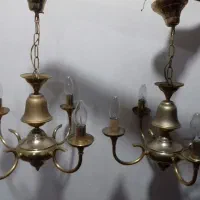 دوعدد لوستر چهار شعله|لوستر و چراغ آویز|رزن, |دیوار