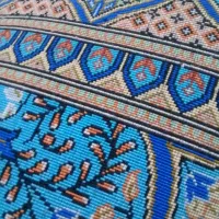 فرش دستباف گنبدی آبی فیروزه‌ای، کیفیت بی‌نظیر|فرش|زنجان, |دیوار