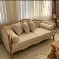 مبل فرانسوی نه نفره بامیز ست چوب گردو