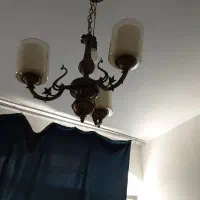 لوستر ۳ شاخه با ۲تا اویز