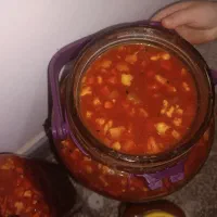 سالاد گوجه با آب گوجه درجه یک