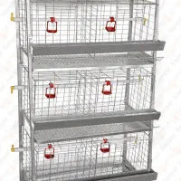 حراج قفس ایستاده سه طبقه مرغ تخم گذار نو