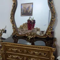 آینه کنسول تمام چوب