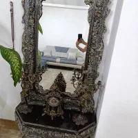 آینه و شمعدان کاملا سالم|بوفه، ویترین، کنسول|فردوسیه, |دیوار