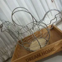 سبد تزئینی تخم مرغ استیل،سبدمیوه،کاسه آش