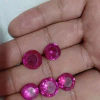 ۵عدد یاقوت خوش رنگ زرگری قدیمی باسختی۹