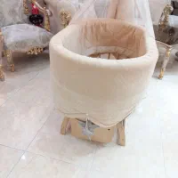 تخت و گهواره نوزاد چوبی بیضی آنجل لند|اسباب و اثاث بچه|ری, بازار آهن|دیوار