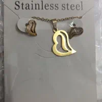 نیم ست استیل قلب