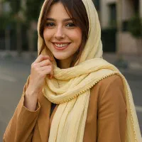 شال نخی لبه عدسی