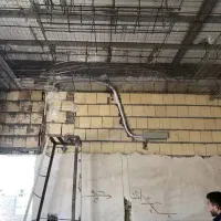 لوله کشی توکار(لوله مسی) کولراسپیلتو داکت اسپلیت|خدمات پیشه و مهارت|چالوس, |دیوار