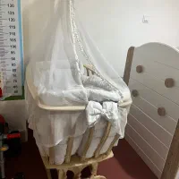 گهواره چوبی نوزاد و کودک تا ۴ سال