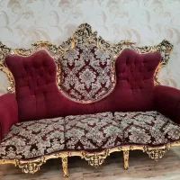 مبل نه‌نفره سالم و بدون‌هیچ‌ شکستگی پر کار‌وشیک