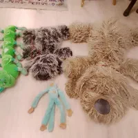 چهار عدد عروسک سگ بزرگ کرم شبتاب میمون