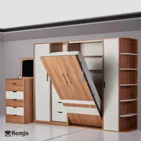 تخت تاشو،تخت کمجا،سرویس خواب عروس،تخت هوشمند|تخت و سرویس خواب|رشت, سلیمانداراب|دیوار