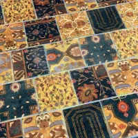 فرش ماشینی دایره ای