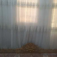 فروش پرده با کتیبه و چوب پرده (کارکرده)|پرده، رانر، رومیزی|برازجان, |دیوار