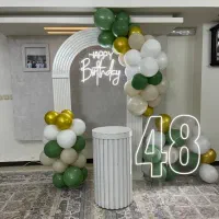 عدد نئون تولد|ریسه و چراغ تزئینی|اصفهان, برازنده|دیوار