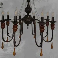 لوستر ۶ شاخه نئوکلاسیک