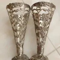 جا گلدانی سیلور قدیمی|کلکسیون اشیاء عتیقه|بروجن, |دیوار