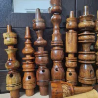 تنه چوب قلیان گردو سیاه و سرخ