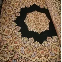 فرش کرمان 4 گوش  2 در 2 ریز بافت پرگل