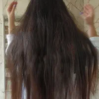 موی طبیعی بدون رنگ 45 سانت