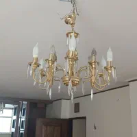 دو عدد لوستر ابکاری طلا|لوستر و چراغ آویز|اصفهان, سپاهان‌شهر|دیوار