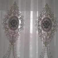 پرده فلت با پشت پرده حریر