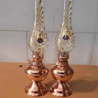چراغ گردسوز لامپا مسی و برنجی|ریسه و چراغ تزئینی|شیراز, لاله|دیوار
