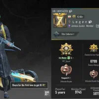 اکانت پابجی لول 77 قوی و خوش شانس قدیمی