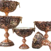 کاسه مسی قلمزنی