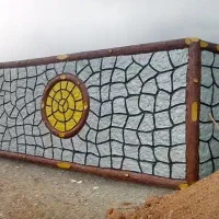 انواع سیمانکاری  طرح سنگ ودرخت وابنما واستخر