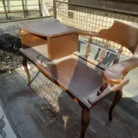 صندلی چوبی تلفن|صندلی و نیمکت|فردوسیه, |دیوار