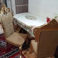 مبل سالم 7نفره همراه با نهار خوری 4نفره