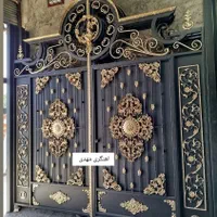 درب باغی باغ ویلا باغچه ویلایی حیاط آهنی