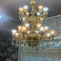 لوستر ۲۴ شاخه.۲ طبقه|لوستر و چراغ آویز|مشهد, وکیل‌آباد|دیوار