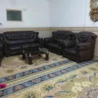 مبل چرم تمیز و کاملا سالم|مبلمان خانگی و میز عسلی|مسجد سلیمان, |دیوار