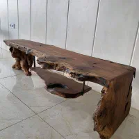 میز تلوزیون روستیک و خاص/چوب طبیعی با پایه ریشه